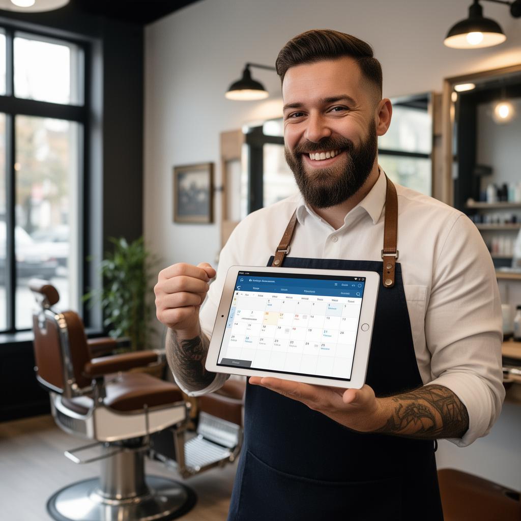 Profesional gestionando citas desde tablet